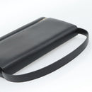 BURBERRY Nova Check Shoulder Bag Leather Black Silver Auth 184916-7