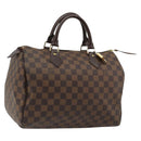 LOUIS VUITTON Damier Ebene Speedy 30 Hand Bag N41364 LV Auth 184917SAV-1