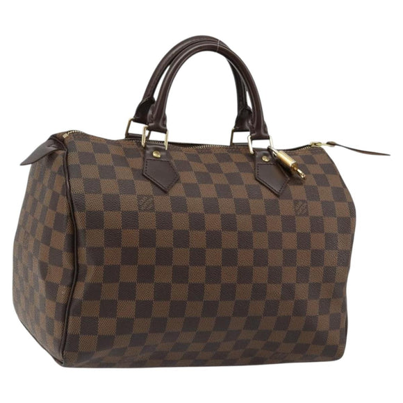 LOUIS VUITTON Damier Ebene Speedy 30 Hand Bag N41364 LV Auth 184917SAV
