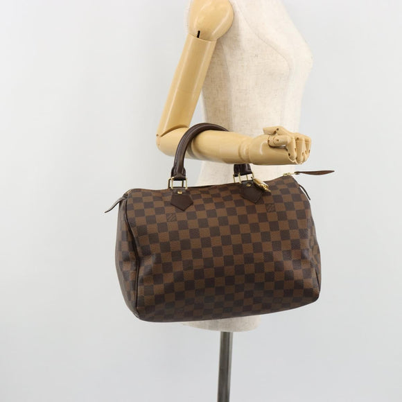 LOUIS VUITTON Damier Ebene Speedy 30 Hand Bag N41364 LV Auth 184917SAV
