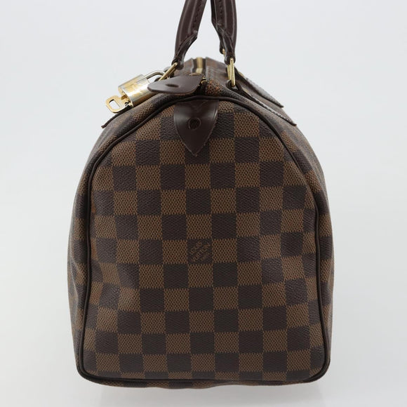 LOUIS VUITTON Damier Ebene Speedy 30 Hand Bag N41364 LV Auth 184917SAV