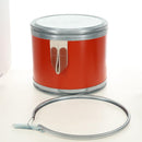 HERMES Saddle Box Accessory Case metal Orange 800108E Auth 184919-10