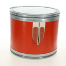 HERMES Saddle Box Accessory Case metal Orange 800108E Auth 184919-4
