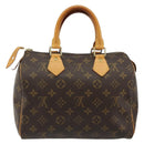 LOUIS VUITTON Monogram Speedy 25 Hand Bag M41528 LV Auth 184920V-3