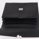 CARTIER Business Bag Leather Black Silver Auth 184924-15