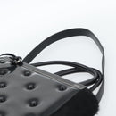 FENDI Hand Bag Patent Leather 2way Black Silver Auth 184926A-10