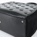 FENDI Hand Bag Patent Leather 2way Black Silver Auth 184926A-14