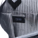 FENDI Hand Bag Patent Leather 2way Black Silver Auth 184926A-17