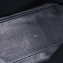 CELINE Macadam Canvas Circle Shoulder Bag PVC Leather Black Gold Auth 184927V-16