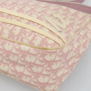 Christian Dior Trotter Canvas Shoulder Bag PVC Pink Silver Auth 184929-10