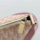 Christian Dior Trotter Canvas Shoulder Bag PVC Pink Silver Auth 184929-14