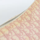 Christian Dior Trotter Canvas Shoulder Bag PVC Pink Silver Auth 184929-15