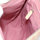 Christian Dior Trotter Canvas Shoulder Bag PVC Pink Silver Auth 184929-19