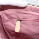 Christian Dior Trotter Canvas Shoulder Bag PVC Pink Silver Auth 184929-20