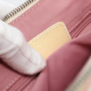 Christian Dior Trotter Canvas Shoulder Bag PVC Pink Silver Auth 184929-22