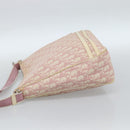 Christian Dior Trotter Canvas Shoulder Bag PVC Pink Silver Auth 184929-4