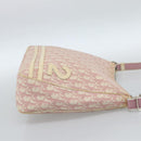 Christian Dior Trotter Canvas Shoulder Bag PVC Pink Silver Auth 184929-5