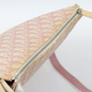 Christian Dior Trotter Canvas Shoulder Bag PVC Pink Silver Auth 184929-6