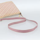 Christian Dior Trotter Canvas Shoulder Bag PVC Pink Silver Auth 184929-7