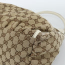 GUCCI GG Canvas Abbey Shoulder Bag Beige Gold 189833 Auth 184930V-9