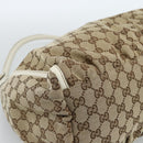 GUCCI GG Canvas Abbey Shoulder Bag Beige Gold 189833 Auth 184930V-14