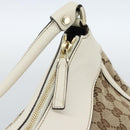 GUCCI GG Canvas Abbey Shoulder Bag Beige Gold 189833 Auth 184930V-17