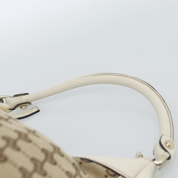 GUCCI GG Canvas Abbey Shoulder Bag Beige Gold 189833 Auth 184930V