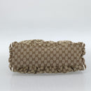 GUCCI GG Canvas Abbey Shoulder Bag Beige Gold 189833 Auth 184930V-5