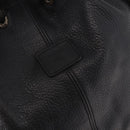 Burberrys Shoulder Bag Leather Black Gold Auth 184932-17