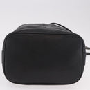 Burberrys Shoulder Bag Leather Black Gold Auth 184932-5