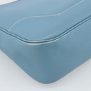 HERMES Trim 31 Shoulder Bag Leather Light Blue Silver Auth 184933V-18