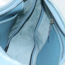 HERMES Trim 31 Shoulder Bag Leather Light Blue Silver Auth 184933V-22