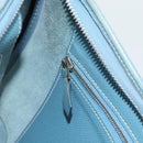 HERMES Trim 31 Shoulder Bag Leather Light Blue Silver Auth 184933V-23