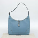 HERMES Trim 31 Shoulder Bag Leather Light Blue Silver Auth 184933V-12