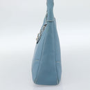 HERMES Trim 31 Shoulder Bag Leather Light Blue Silver Auth 184933V-4