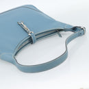 HERMES Trim 31 Shoulder Bag Leather Light Blue Silver Auth 184933V-7