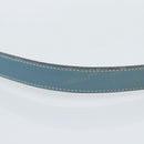 HERMES Trim 31 Shoulder Bag Leather Light Blue Silver Auth 184933V-8