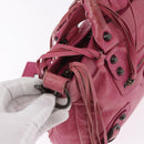 BALENCIAGA The First Hand Bag Leather 2way Pink 103208 Auth 184935SM-18