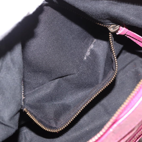 BALENCIAGA The First Hand Bag Leather 2way Pink 103208 Auth 184935SM
