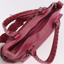 BALENCIAGA The First Hand Bag Leather 2way Pink 103208 Auth 184935SM-6