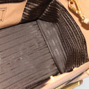 PRADA Hand Bag Leather 2way Beige Gold Auth 184937V-20