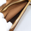PRADA Hand Bag Leather 2way Beige Gold Auth 184937V-25
