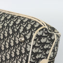 Christian Dior Trotter Canvas Boston Bag PVC Black Silver Auth 184938-10