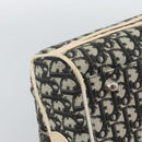 Christian Dior Trotter Canvas Boston Bag PVC Black Silver Auth 184938-14