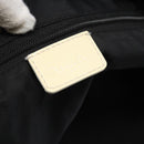 Christian Dior Trotter Canvas Boston Bag PVC Black Silver Auth 184938-18