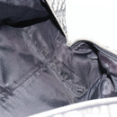 Christian Dior Trotter Canvas Boston Bag PVC Black Silver Auth 184938-19