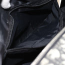 Christian Dior Trotter Canvas Boston Bag PVC Black Silver Auth 184938-22
