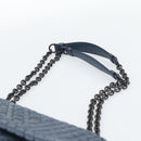 BOTTEGA VENETA INTRECCIATO Chain Shoulder Bag Leather Navy Auth 184942V-8