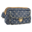 LOUIS VUITTON Monogram Denim Bum Bag Body Bag Blue M95347 LV Auth 184945SAV-1