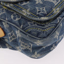 LOUIS VUITTON Monogram Denim Bum Bag Body Bag Blue M95347 LV Auth 184945SAV-9